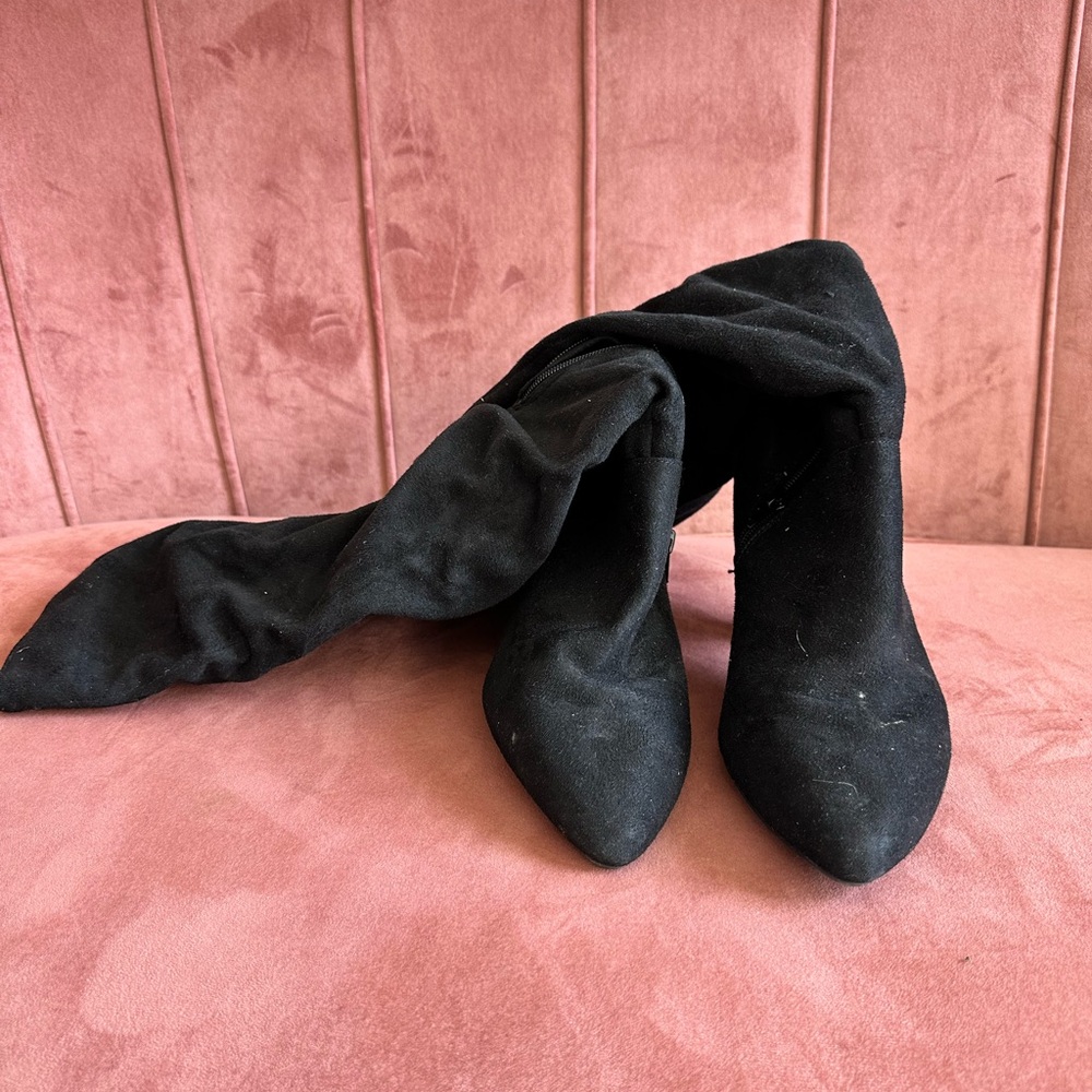 Express Black Over the Knee Boots